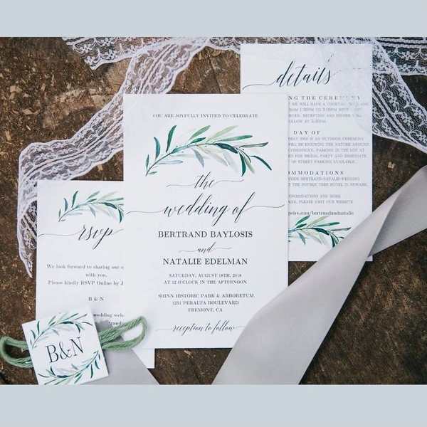  Wedding - Invitations Grey Background